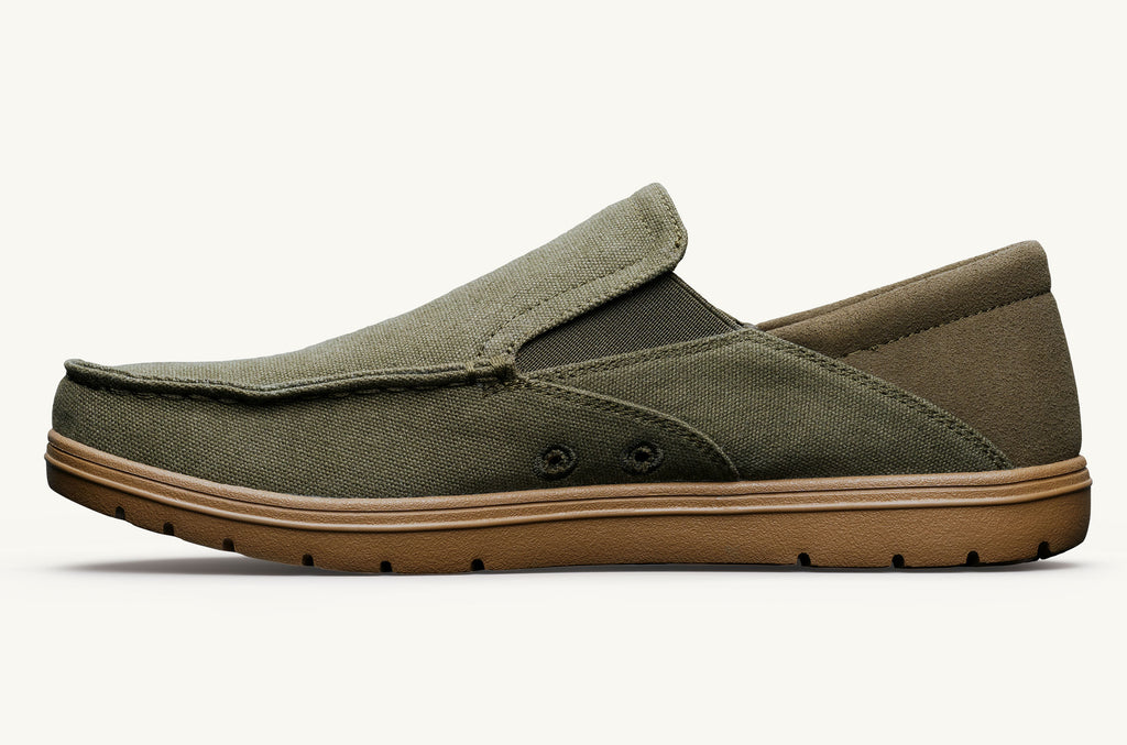 Drifter Lems Scarpe Slip On Donna Verde Oliva | LFS1721FD