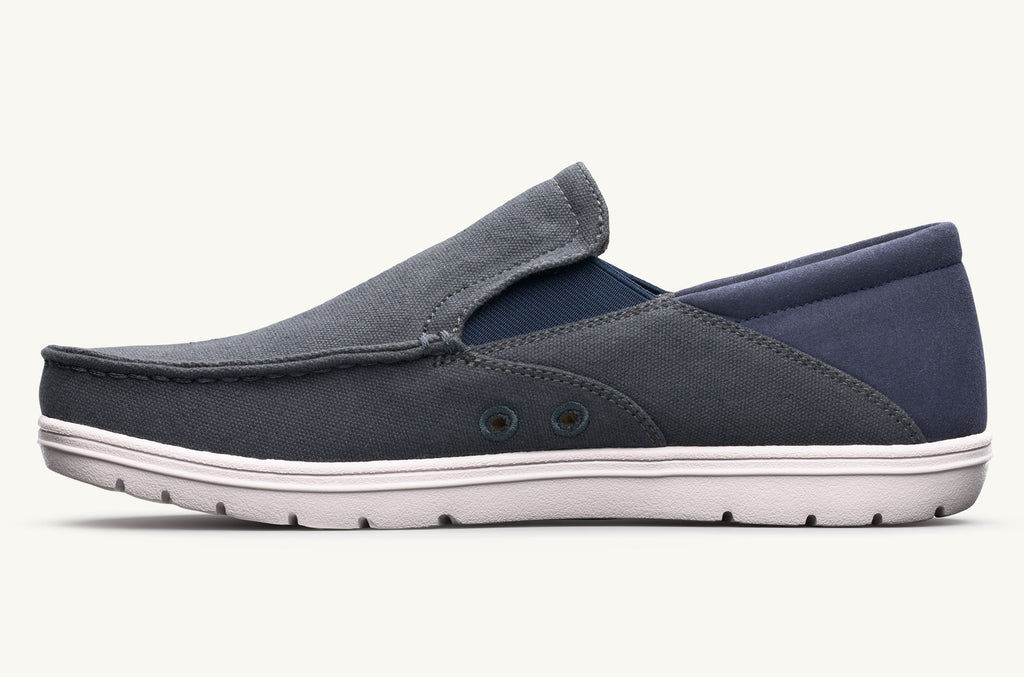 Drifter Lems Scarpe Slip On Uomo Grigie Blu Marino | YVJ9555ZU